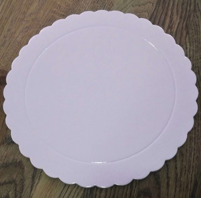 PRATO CARTÃO  ROSA CLARO