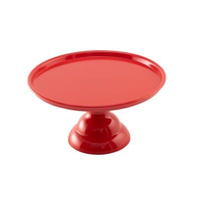 PRATO MELAMINA VERMELHO 30CM