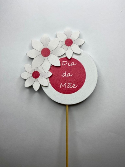 DIA DA MÃE MADEIRA REDONDO 7CM