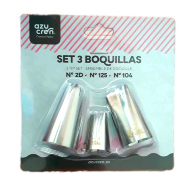 SET 3 BOQUILHAS: 2D, 125, 104