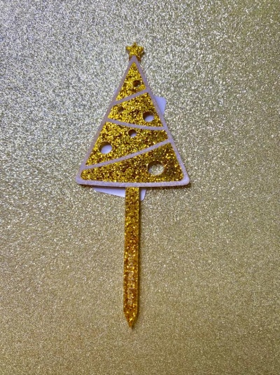 TOPO PINHEIRO ACRILICO 11.4CM