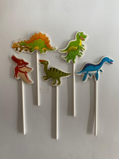 TOPO DINOSAUROS 5UNID 14.5CM