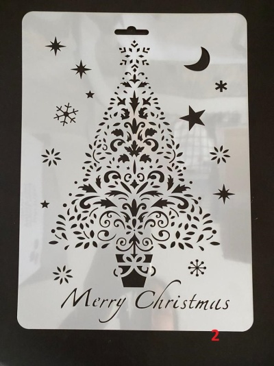 STENCIL NATAL 29X21CM UNIDADE