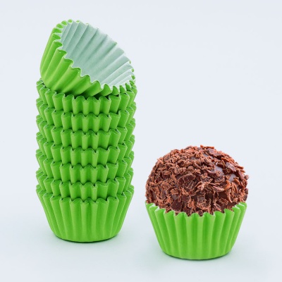100 Formas de Brigadeiro nº5 Verde Folha