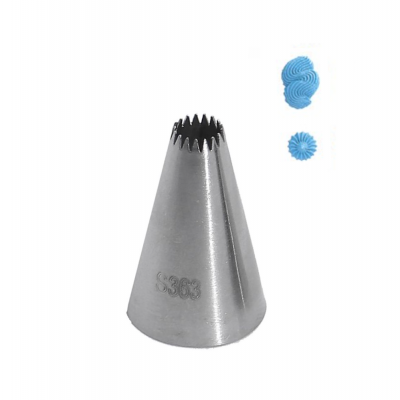 BOQUILHA ESTRELA ABERTA  INOX  363