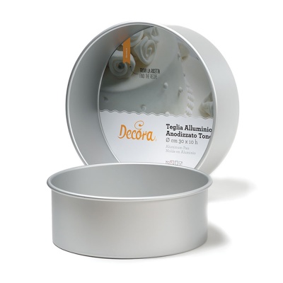 FORMA ALUMÍNIO DECORA REDONDA  10CM ALTURA