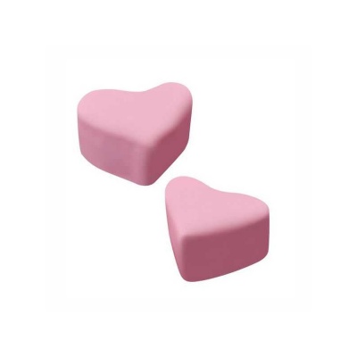 marshmallow coração chocolate rosa