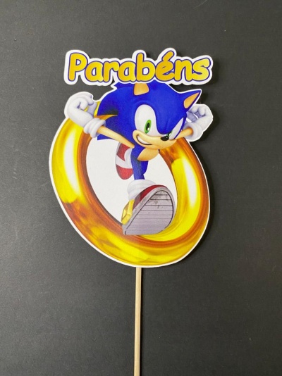 TOPO DE BOLO SONIC