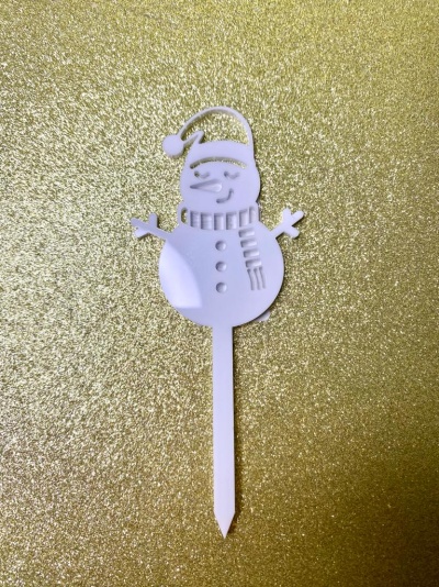 TOPO BONECO NEVE ACRILICO 11.4CM