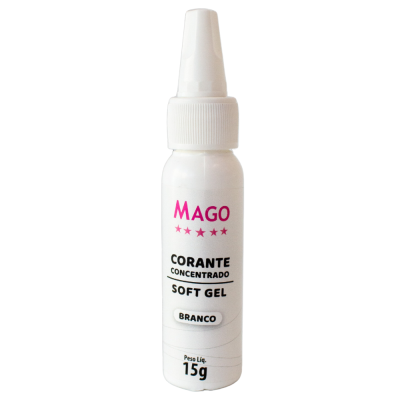 CORANTE SOFT GEL BRANCO 15GR MAGO CORANTE SOFT GEL BRANCO 15GR MAGO
