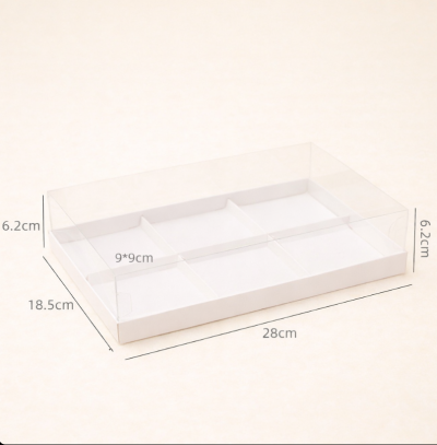 CAIXA ACETATO 27.5X18x6.2CM COM DIVISORIAS 9CM