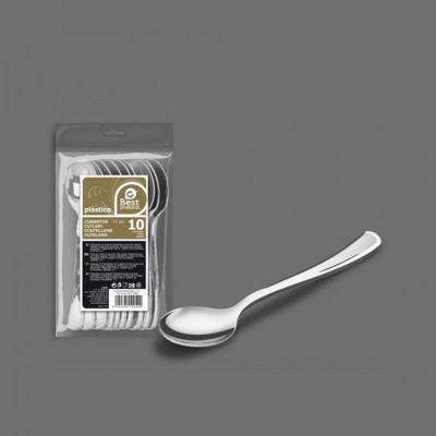 COLHER PRATA 10U 17CM