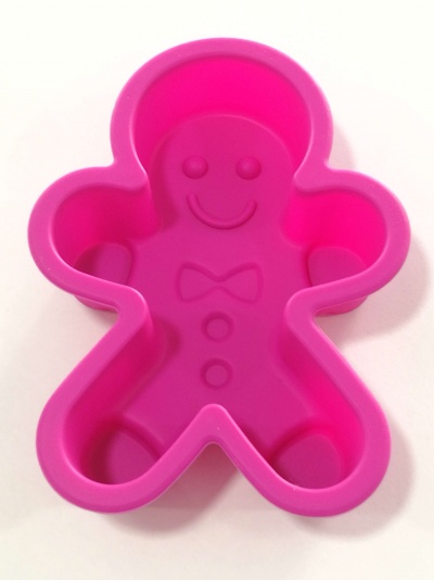 MOLDE SILICONE BONECO GENGIBRE  15X9X4CM