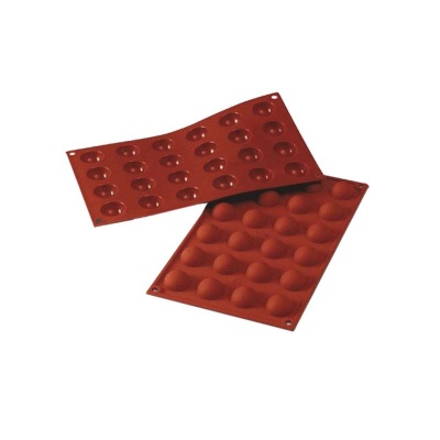 MOLDE SILICONE MEIA ESFERA Ø30MM 10ML 24PCS MOLDE SILICONE MEIA ESFERA Ø30MM 10ML 24PCS