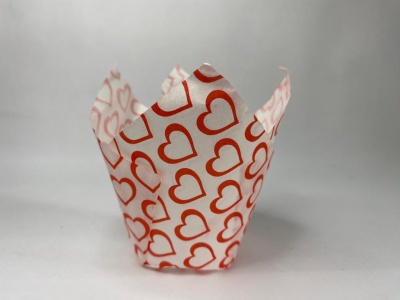 TULIPAS BRANCAS CORAÇÃO 20UNID