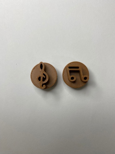 CARIMBO BRIGADEIRO NOTAS MUSICAIS (ler descrição)