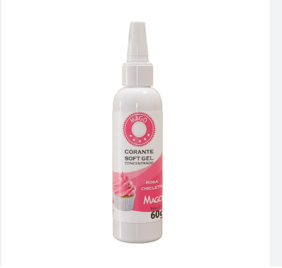 CORANTE SOFT GEL ROSA CHICLETE 15GR MAGO CORANTE SOFT GEL ROSA CHICLETE 15GR MAGO