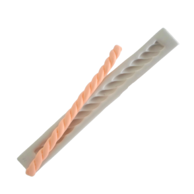 MOLDE SILICONE CORDÃO TORCIDO 16CM