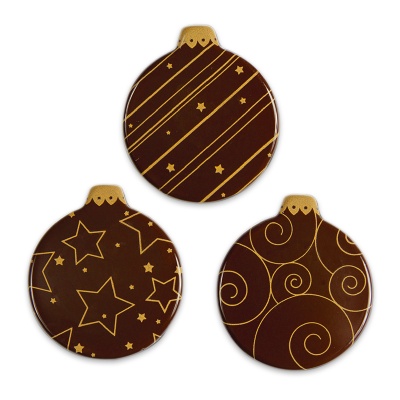 BOLA NATAL CHOCOLATE NEGRO Ø4.5X4CM UNID.