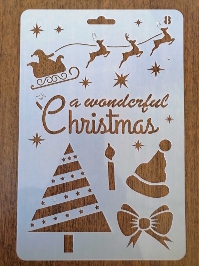 STENCIL NATAL 26X17.5CM