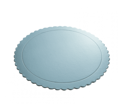 PRATO CARTÃO AZUL BEBE METALIZADO Ø30CM