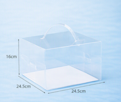 CAIXA ACETATO COM BASE 24.5X24.5X16CM