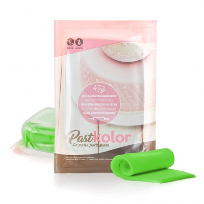 PASTA DE AÇÚCAR VERDE ALFACE 1KG-SEM GLÚTEN