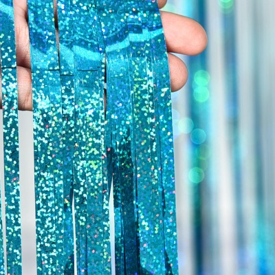 CORTINA FESTA AZUL 1X2M