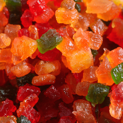 FRUTA PICADA CRISTALIZADA