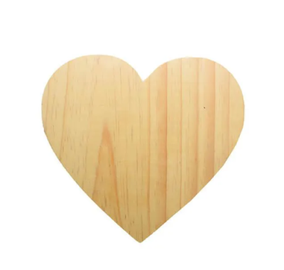 BASE MADEIRA CORAÇÃO 20CM