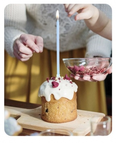 VELA AZUL 12.5CM 12UNID