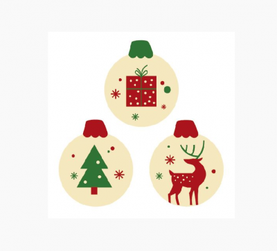 BOLA NATAL CHOCOLATE 25x30 MM