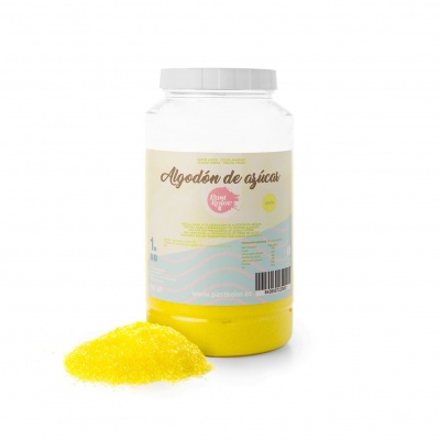 ALGODÃO DOCE AMARELO 1 KG - SABOR LIMÃO