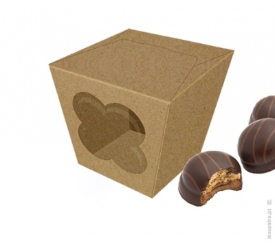 CAIXA KRAFT C\ JANELA FLOR