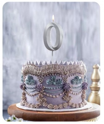 VELA 0 PRATEADO 14.5CM