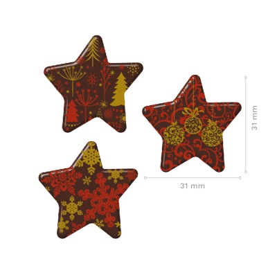 ESTRELA NATAL CHOCOLATE 31MM ESTRELA NATAL CHOCOLATE 31MM