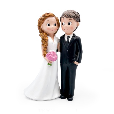 NOIVOS COM RAMO 16CM