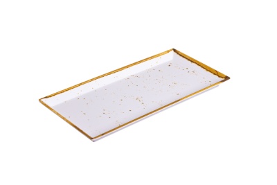 TABULEIRO RETANGULAR MELAMINA OURO 35x17x2CM