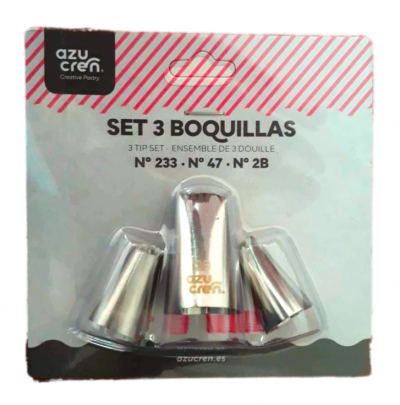 SET 3 BOQUILHAS: 233, 47, 2B