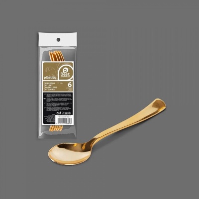 COLHER DOURADA 6U 17CM