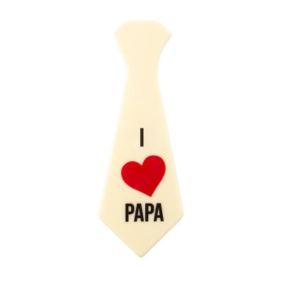 GRAVATA I LOVE PAPA 140X55 - GRANDE