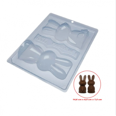 FORMA ACETATO 3 PARTES COELHO SENTADO 94GR FORMA ACETATO 3 PARTES COELHO SENTADO 94GR