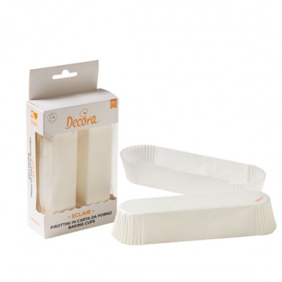 FORMA PAPEL ECLAIR BRANCA 60UNID 135X33X28MM