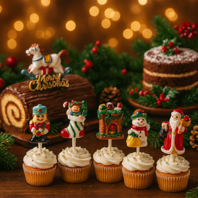 FIGURAS DE NATAL PLASTICO 4.5CM 1UNID. ALEATORIA