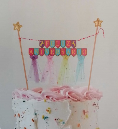 TOPO BOLO GRINALNA COLORIDA 23.5CM