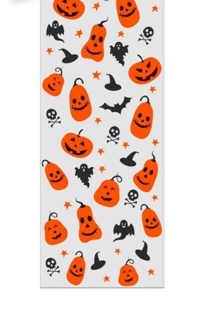SACO CELOFANE 12X30CM HALLOWEEN