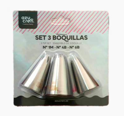 SET 3 BOQUILHAS: 1M,4B,6B