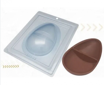 FORMA ACETATO 3PARTES OVO 2DIV. 250GR FORMA ACETATO 3PARTES OVO 2DIV. 250GR
