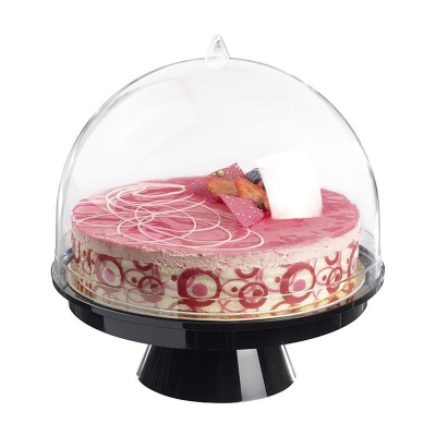 PRATO PLASTICO PRETO COM CUPULA Ø 265CM