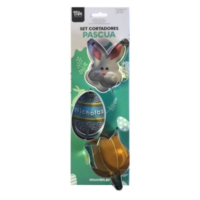 PACK 3 CORTANTES COELHO OVO TULIPA PACK 3 CORTANTES COELHO OVO TULIPA